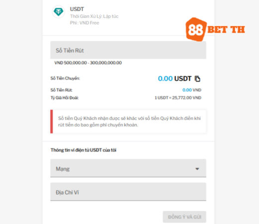 Cách giúp bạn rút tiền qua USDT